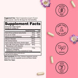Winged Wellness Balanced Babe Capsules on a wooden surface