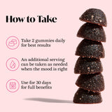 Winged Wellness Love Bites Gummies displayed with ingredients