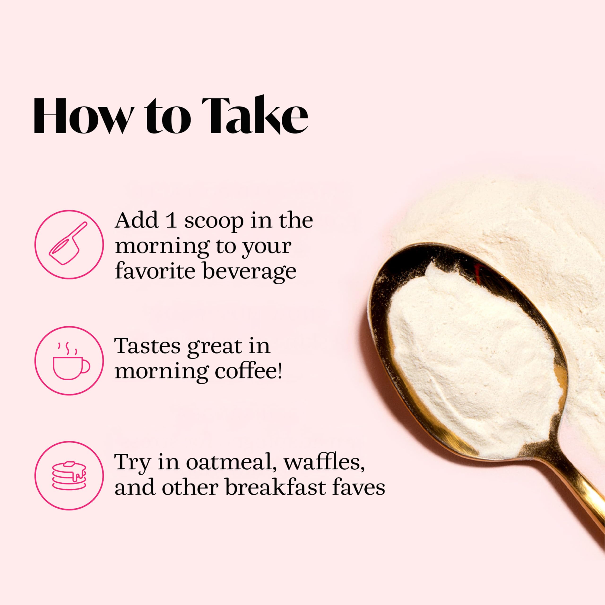 Winged Wellness Morning Collagen & Adaptogen Powder in a glass