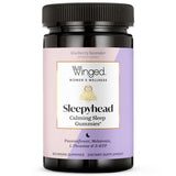 Winged Wellness Sleepyhead Gummies front view packaging