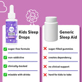 Wink Naturals Kids Liquid Melatonin Drops 1mg with packaging