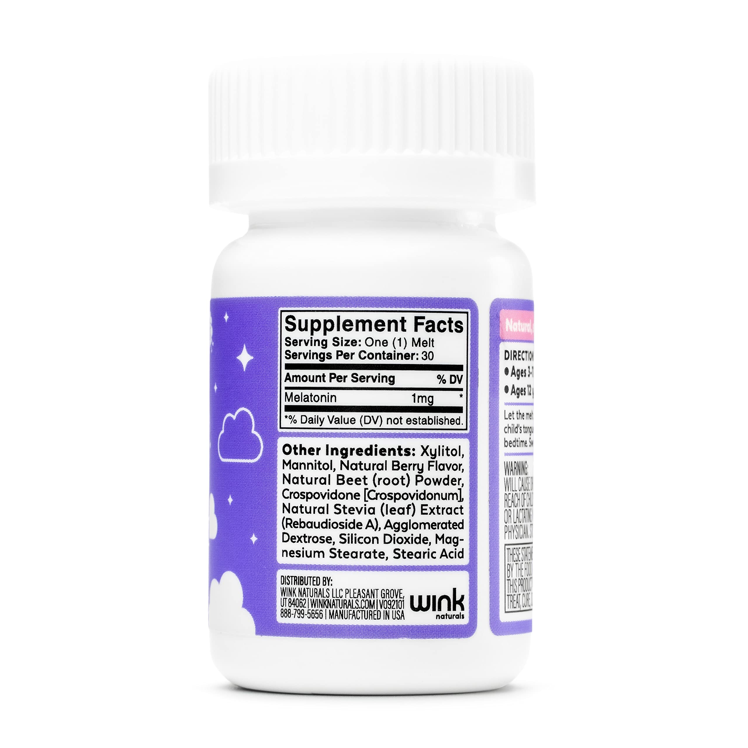 Wink Naturals Kids Melatonin Chewable Melts lifestyle scene with child