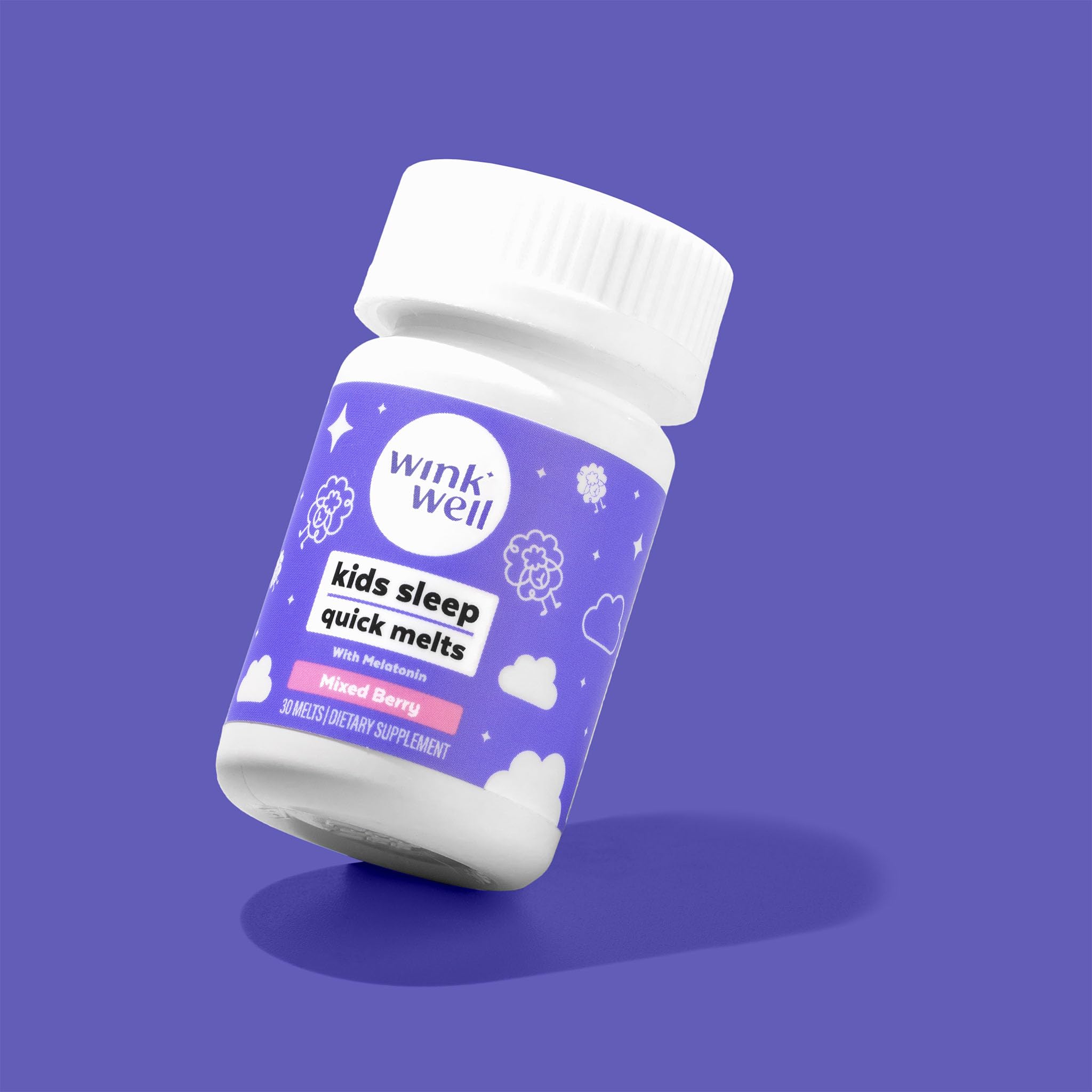 Wink Naturals Kids Melatonin Chewable Melts melts in a bowl