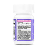 Wink Naturals Kids Melatonin Sleep Melts back view with ingredient list