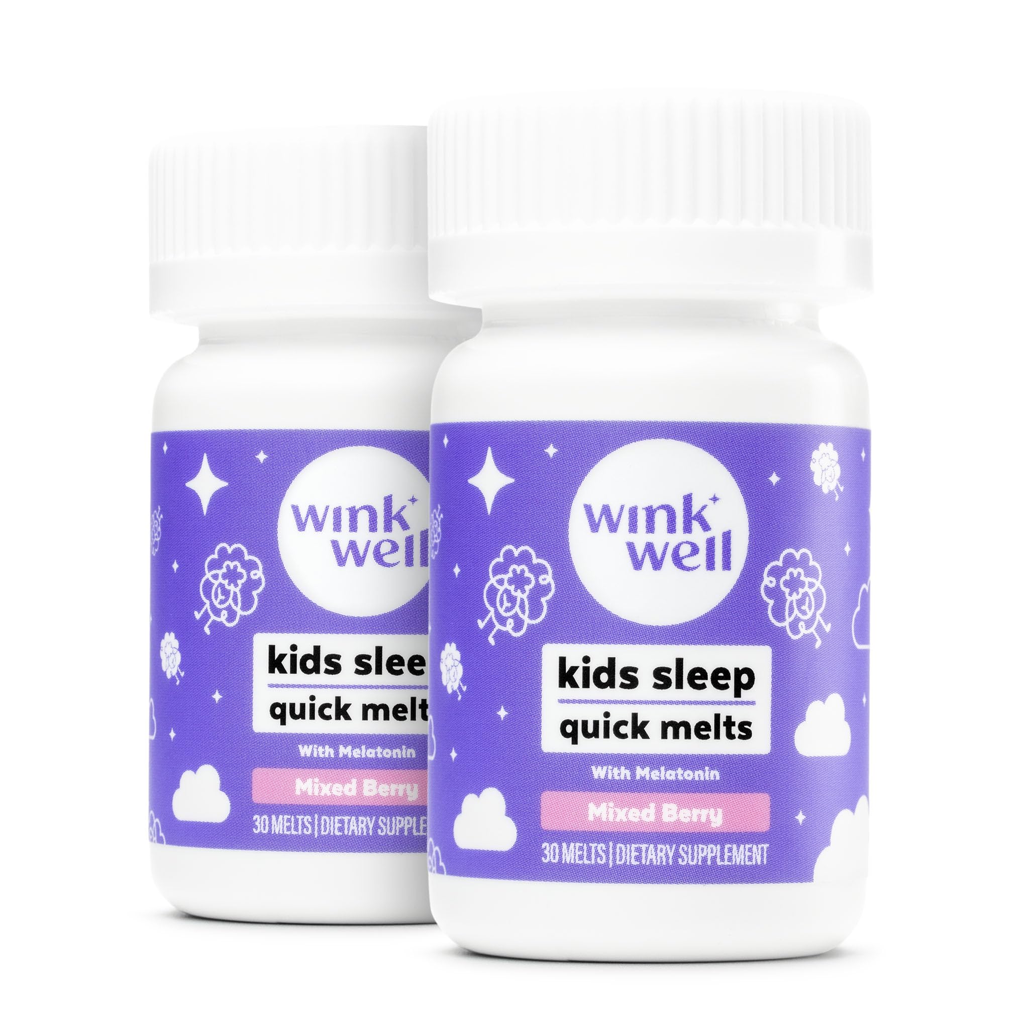 Wink Naturals Kids Melatonin Sleep Melts packaging front view