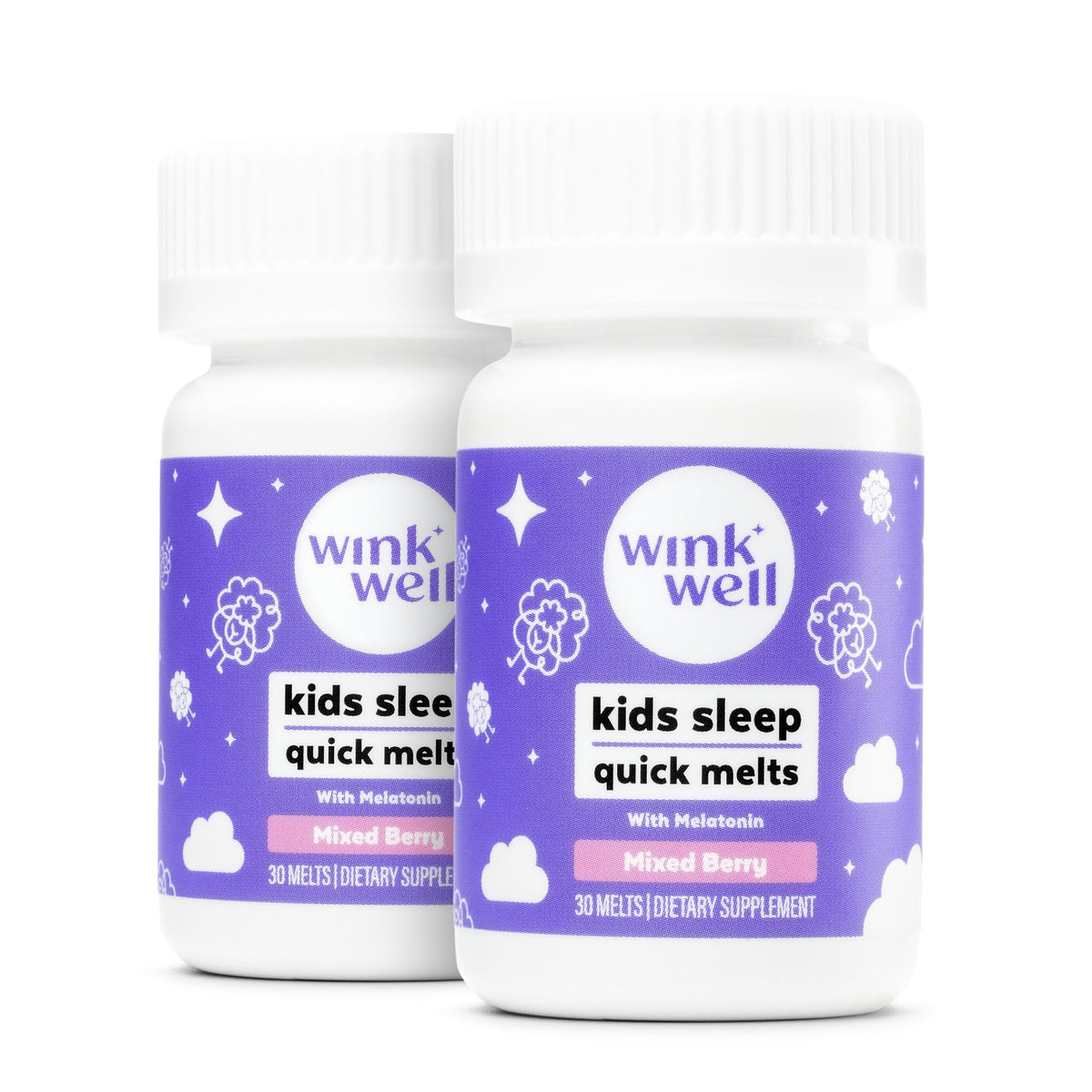 Wink Naturals Kids Melatonin Sleep Melts packaging front view
