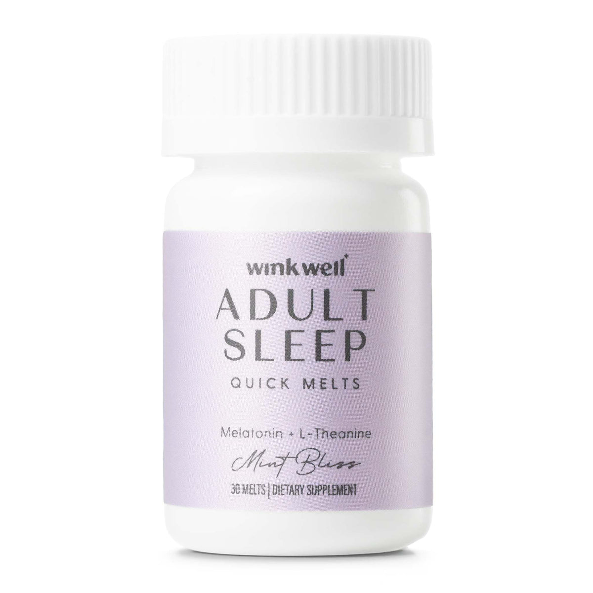 Wink Naturals Melatonin Sleep Melts 3mg front view of packaging