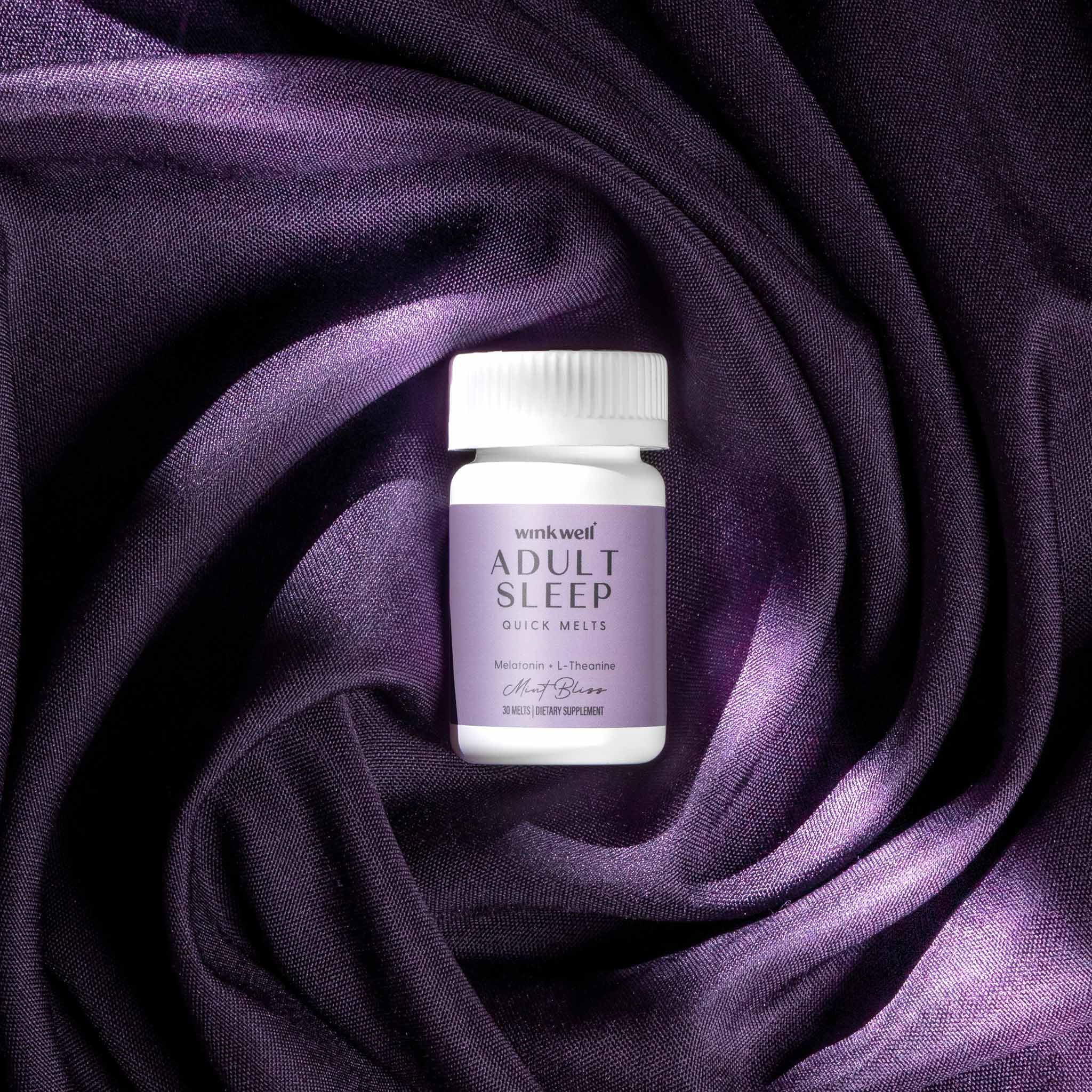 Wink Naturals Melatonin Sleep Melts 3mg tablet in hand