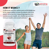 WINNING NATURALS Astaxanthin Supplement 10mg softgel close-up