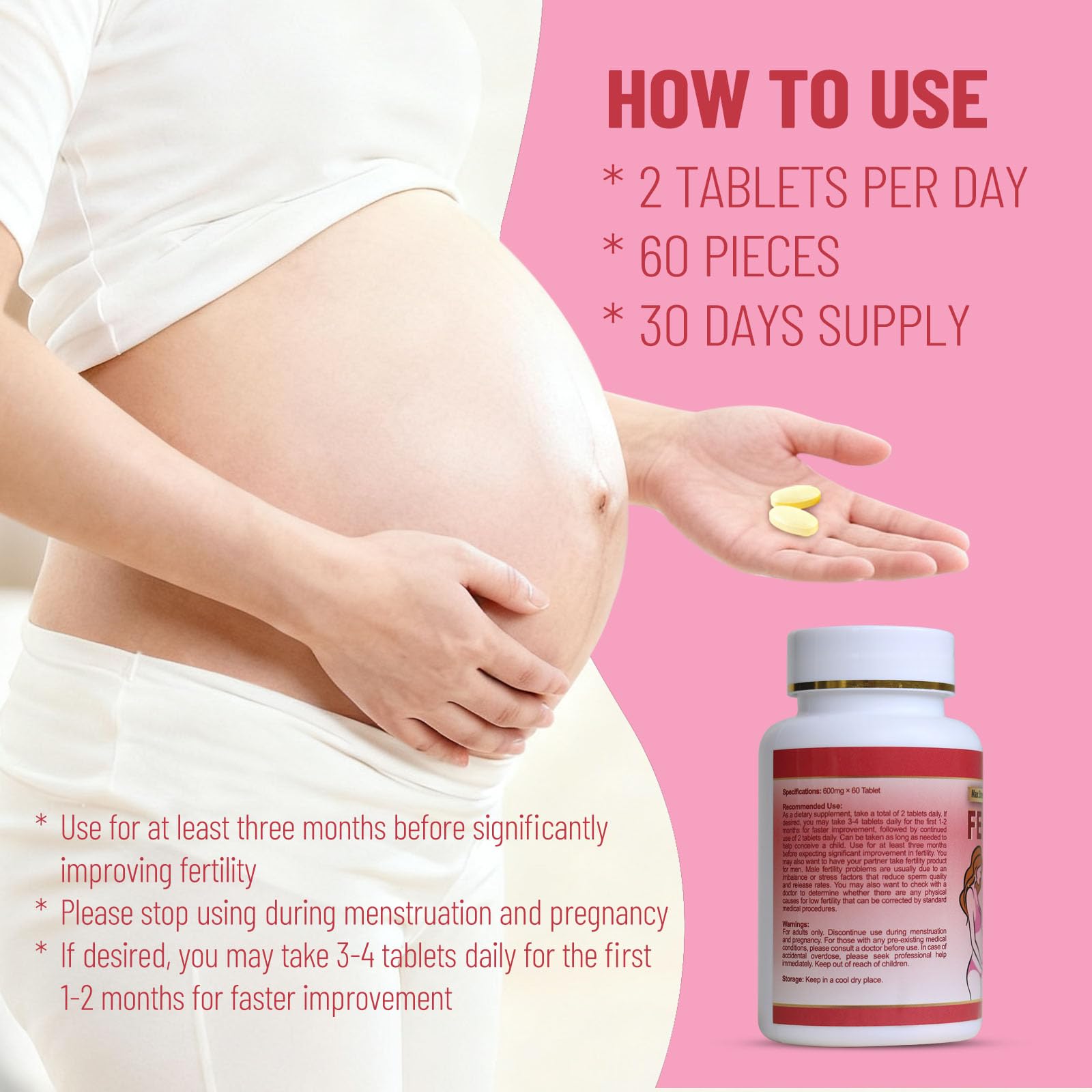 Wins Town Prenatal Vitamins bottle open showing tablet