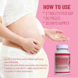 Wins Town Prenatal Vitamins bottle open showing tablet