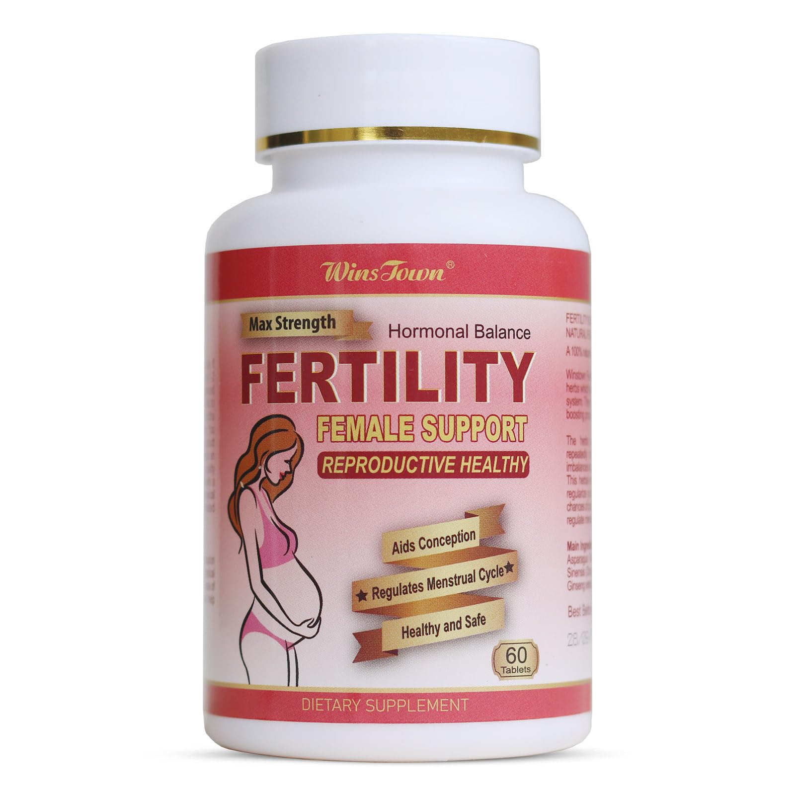 Wins Town Prenatal Vitamins front view with packaging