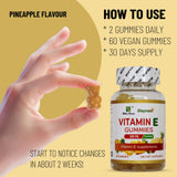 Wins Town Vitamin E Gummies on a wooden table