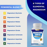 WINYEL Magnesium Complex 1000mg capsules in a clear container