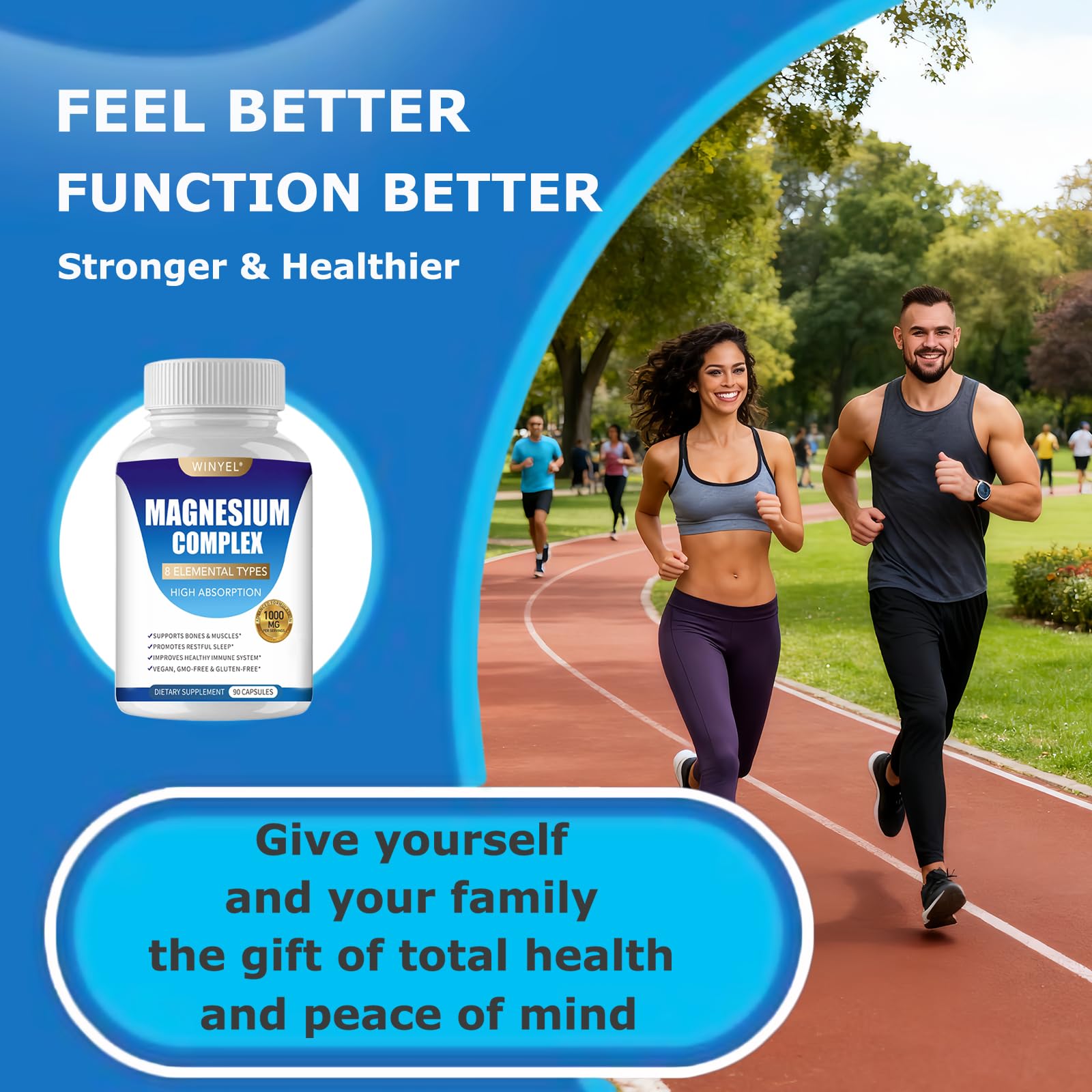 WINYEL Magnesium Complex 1000mg close-up of capsules