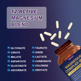 WINYEL Magnesium Complex 12 in 1 700mg Capsules close-up of capsules