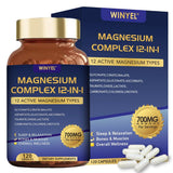 WINYEL Magnesium Complex 12 in 1 700mg Capsules front view