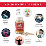 WISCONSIN ESTD 1978 BAUMANN GINSENG USA Ginseng Capsules with a measuring spoon