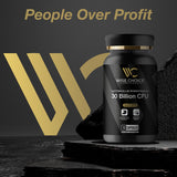 WISE CHOICE SUPPLEMENTS Probiotic Acidophilus bottle with a measuring spoon
