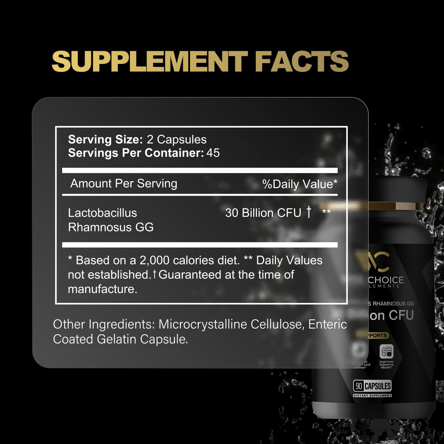 WISE CHOICE SUPPLEMENTS Probiotic Acidophilus ingredients list