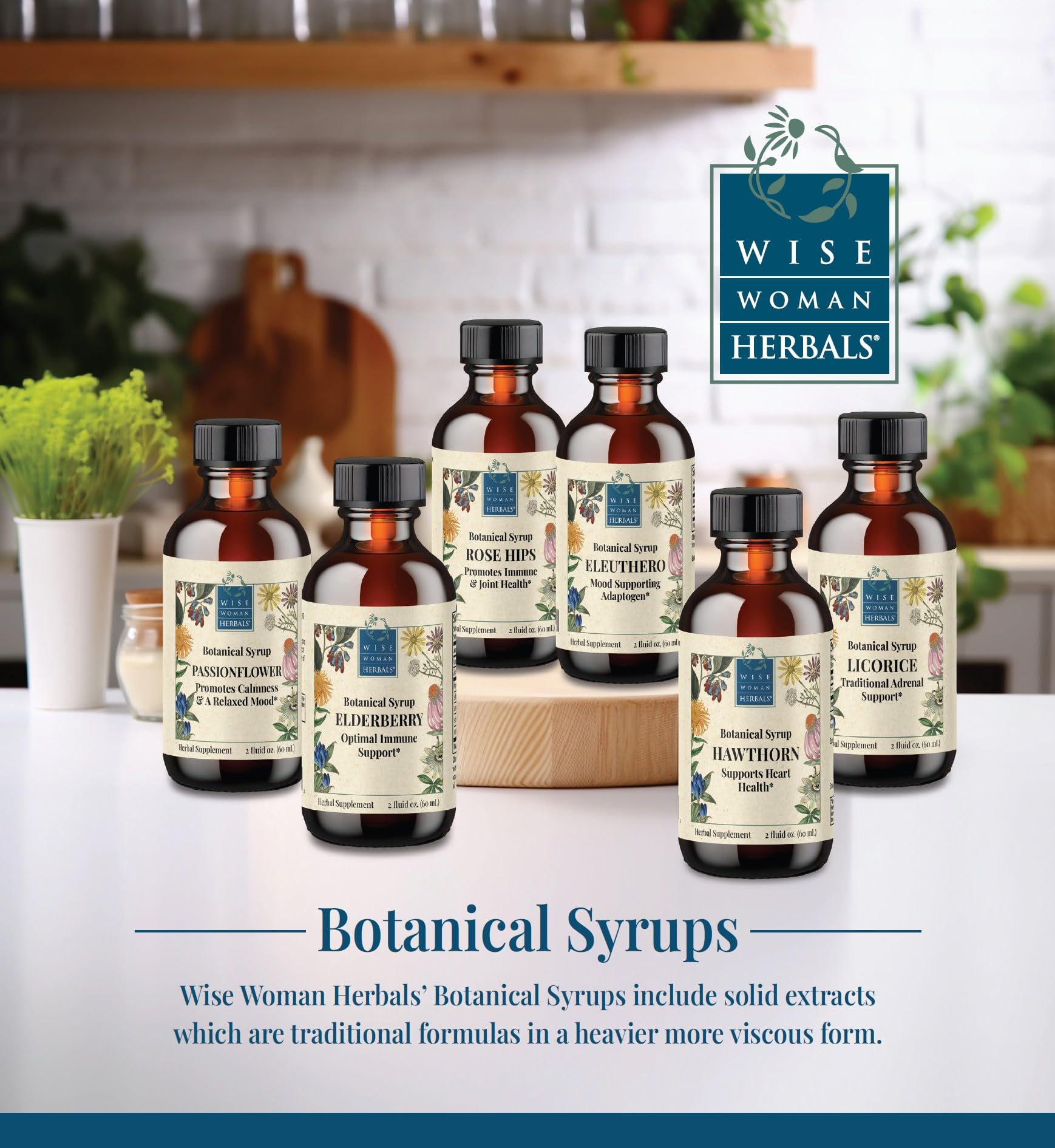 Wise Woman Herbals Hawthorn Botanical Syrup packaging details