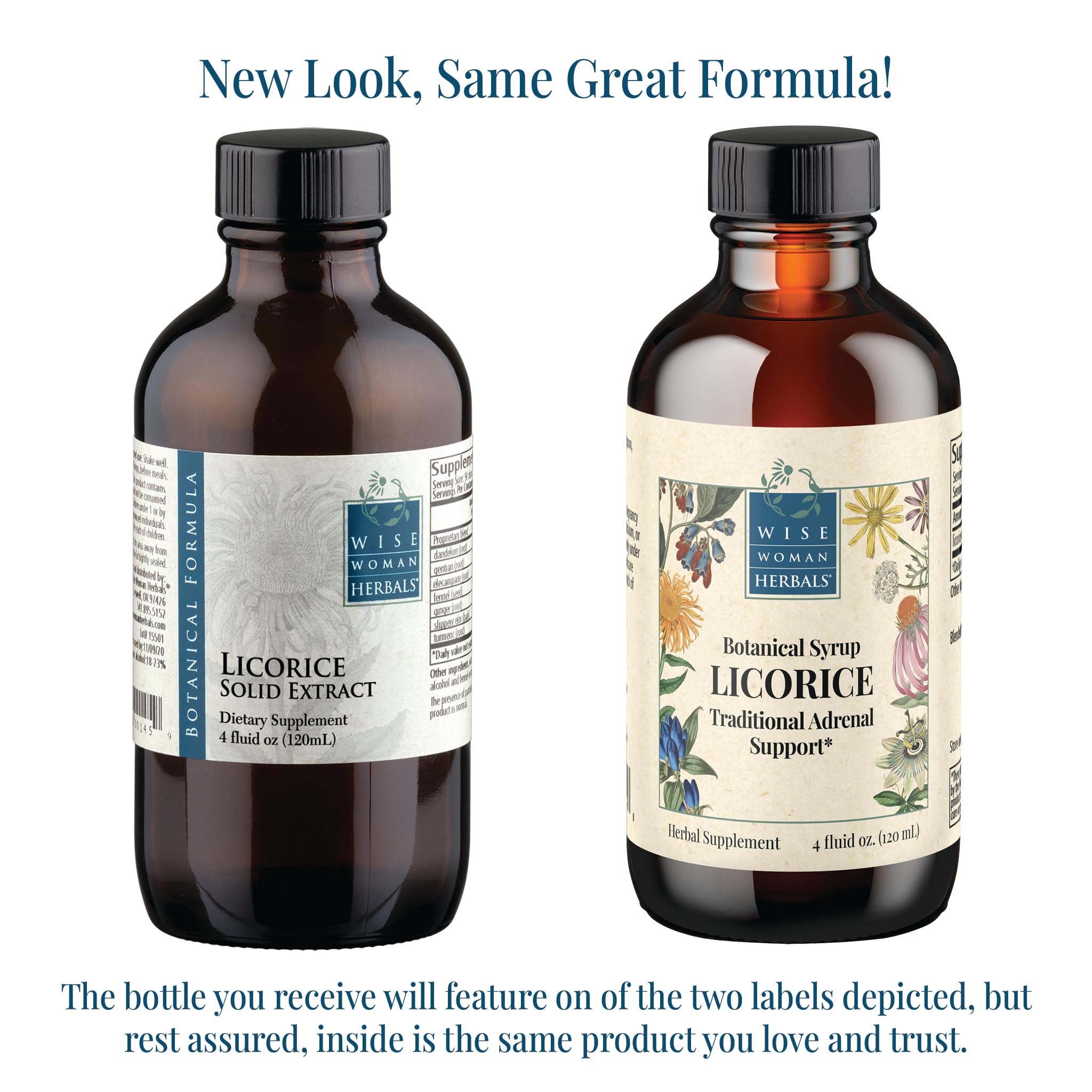 Wise Woman Herbals Licorice Botanical Syrup 254g side view