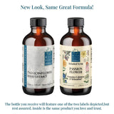 Wise Woman Herbals Passionflower Botanical Syrup 4 Fl Oz label close-up