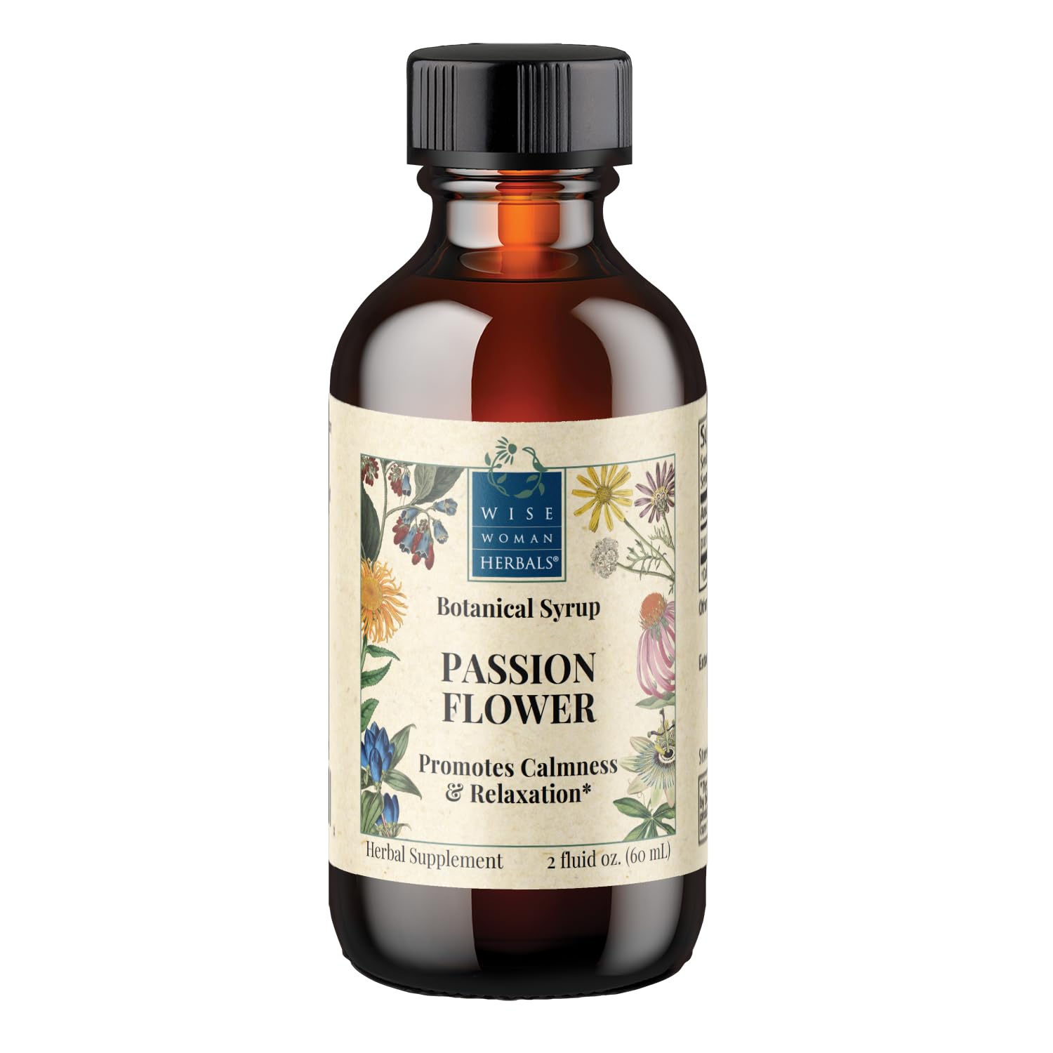 Wise Woman Herbals Passionflower Syrup 2oz front view