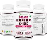 Wiseceutical Elderberry Supplement front view with packaging
