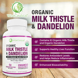 Wiseceutical Organic Milk Thistle & Dandelion 5:1 Extract packaging