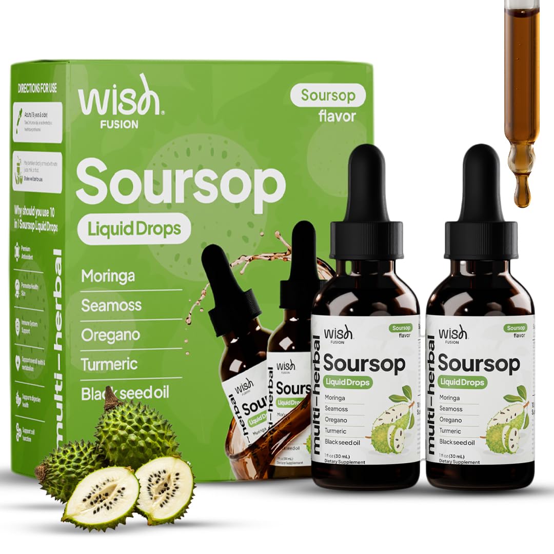 Wish Fusion Soursop Bitters Liquid Supplement front view