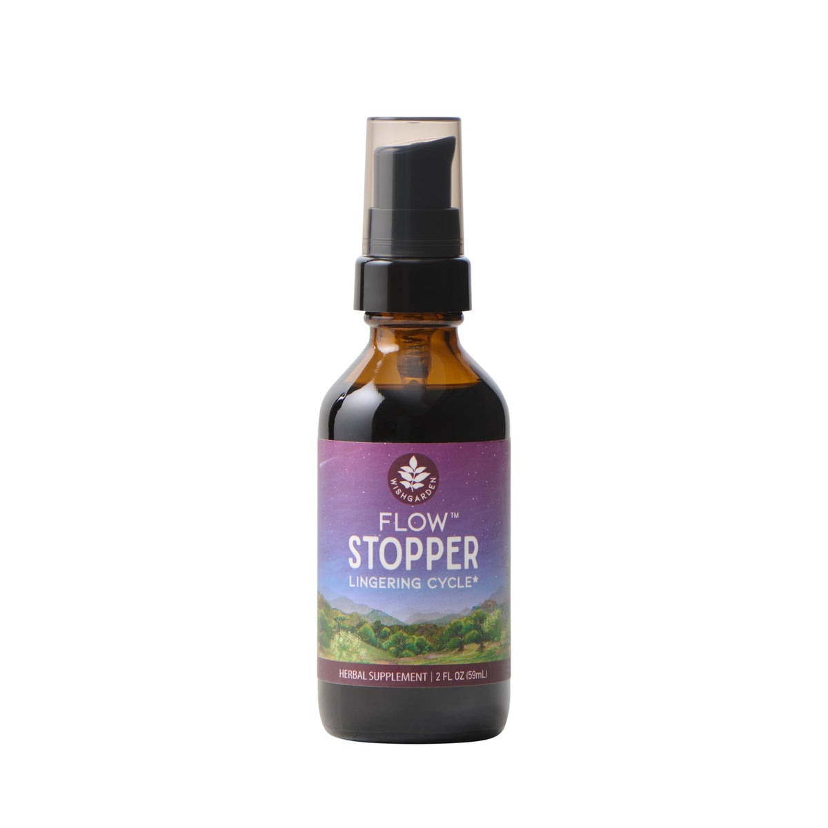 WishGarden Flow Stopper liquid herbal supplement front view