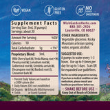WishGarden Get Over It! herbal wellness supplement back view with ingredient list