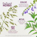 WishGarden Growing Pains Tincture displayed with organic herbs