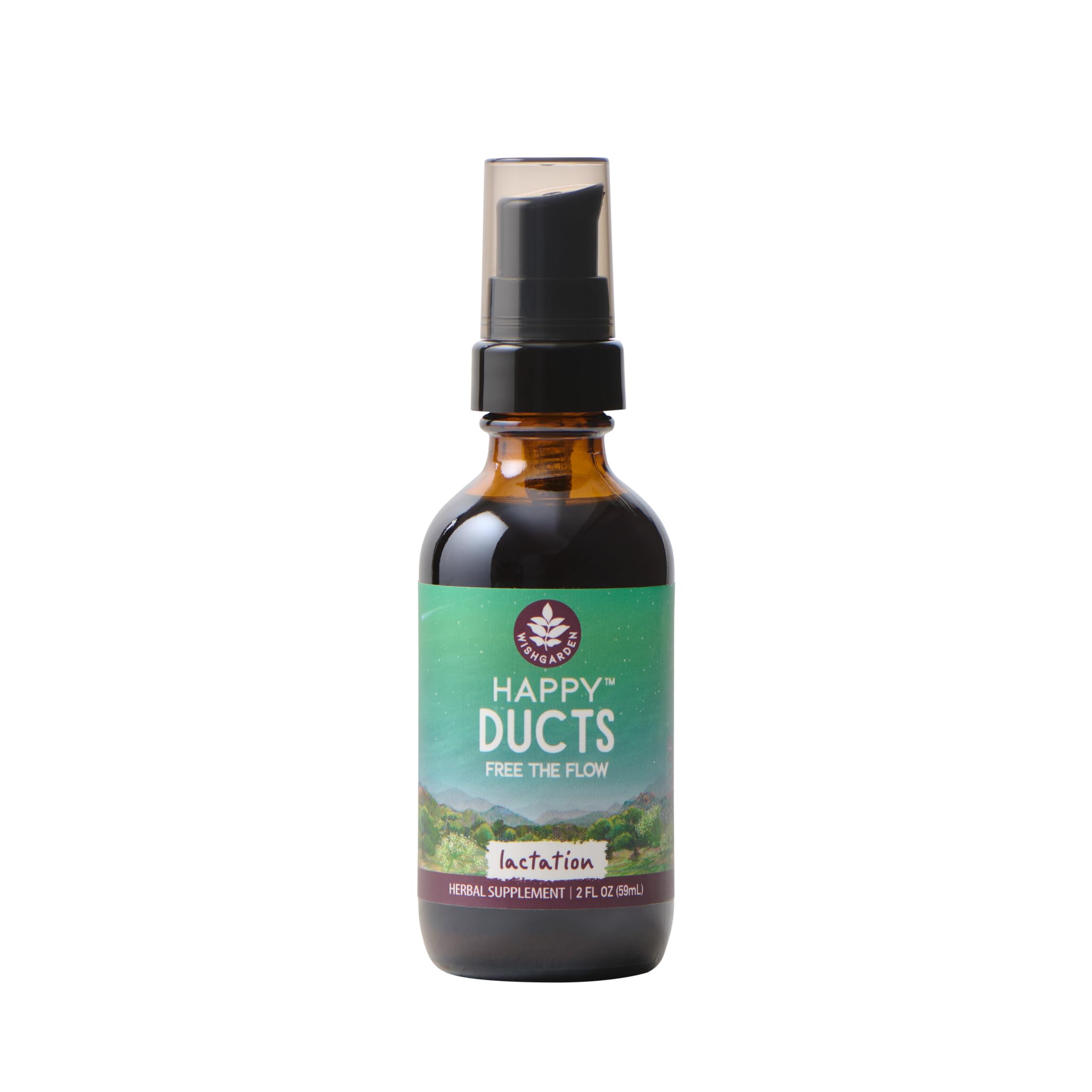 WishGarden Happy Ducts Breastfeeding Support Tincture front view