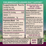 WishGarden Happy Ducts Tincture bottle side view