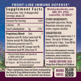 WishGarden Kick-Ass daily wellness Herbal Supplement side view with label