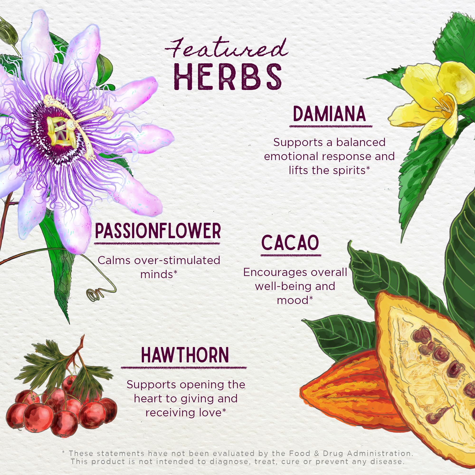 WishGarden Liquid Bliss Passionflower Mood Tincture displayed with a cup of tea
