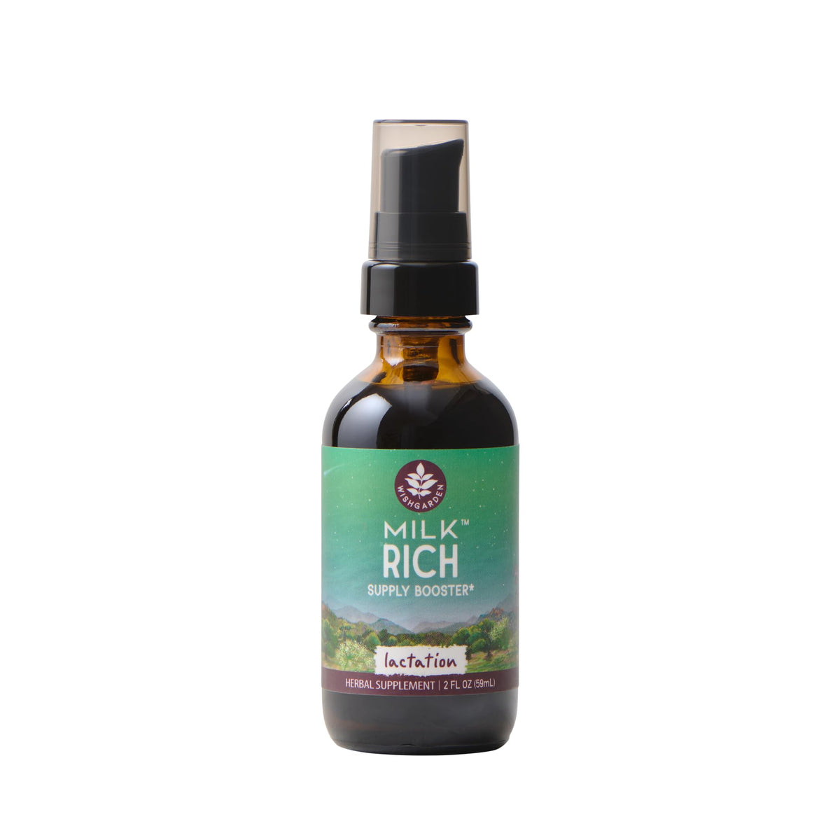 WishGarden Milk Thistle Herbal Supplement bottle front view