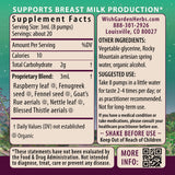 WishGarden Milk Thistle Herbal Supplement ingredients list