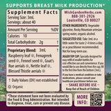WishGarden Milk Thistle Herbal Supplement side view