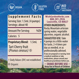 WishGarden Organic Tart Cherry Tincture 2oz bottle with cap