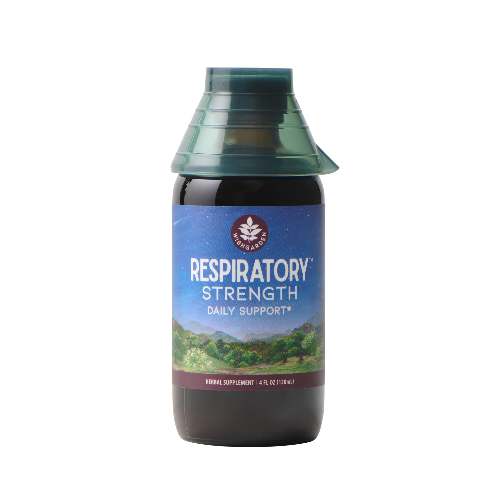 WishGarden Respiratory Strength liquid supplement front view