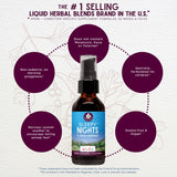 WishGarden Sleepy Nights for Kids liquid herbal sleep aid with measuring dropper