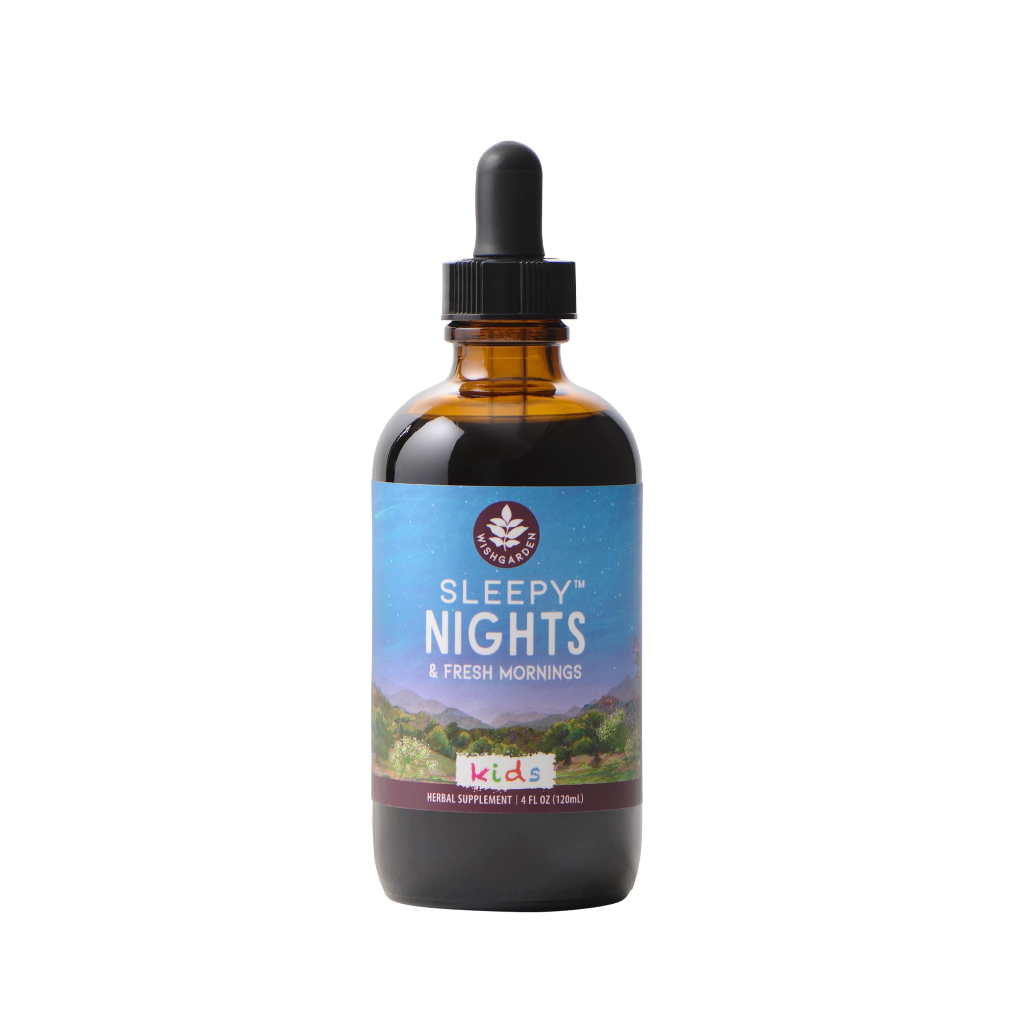 WishGarden Sleepy Nights for Kids Liquid Tincture front view