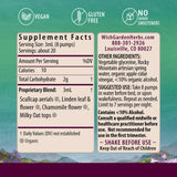 WishGarden Sleepy Nights Herbal Sleep Aid Tincture 2oz back view