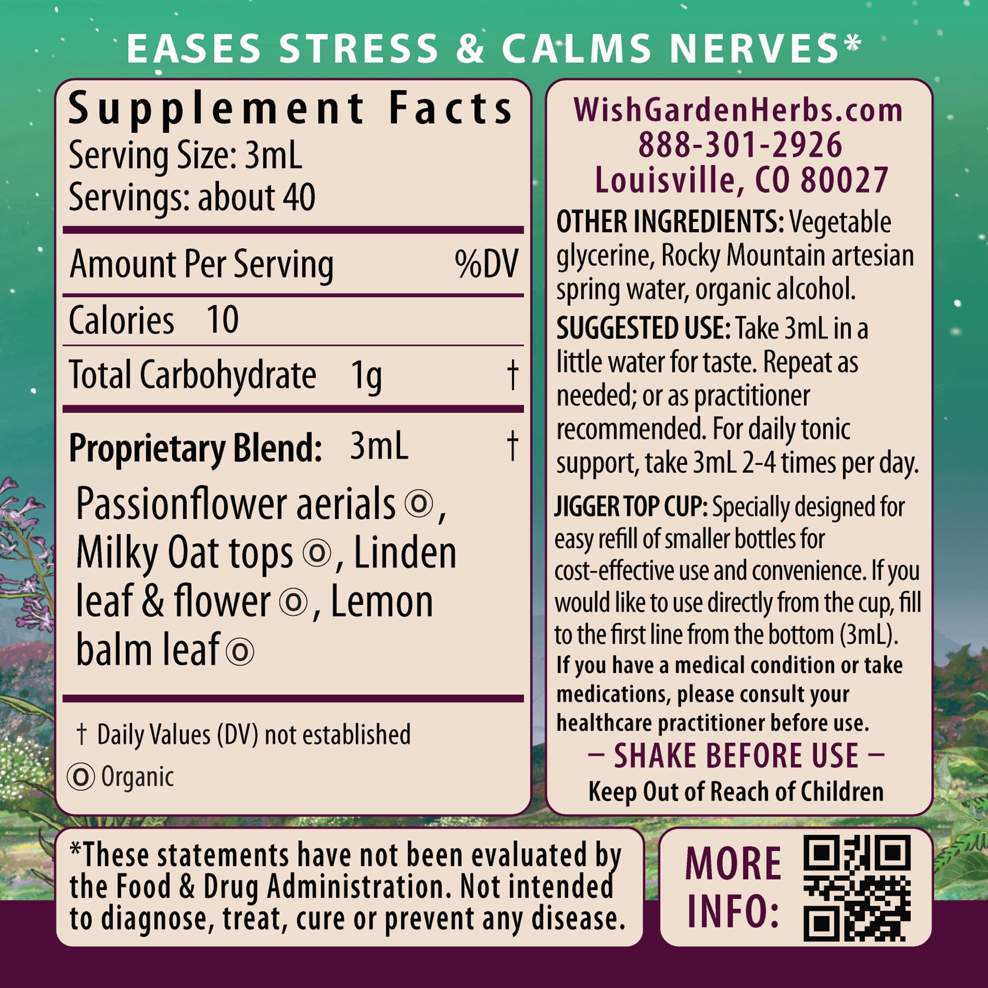 WishGarden Stress Release for Pregnancy 227g bottle with label