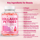 Wiszeen Collagen Gummies for Women displayed with fresh fruits