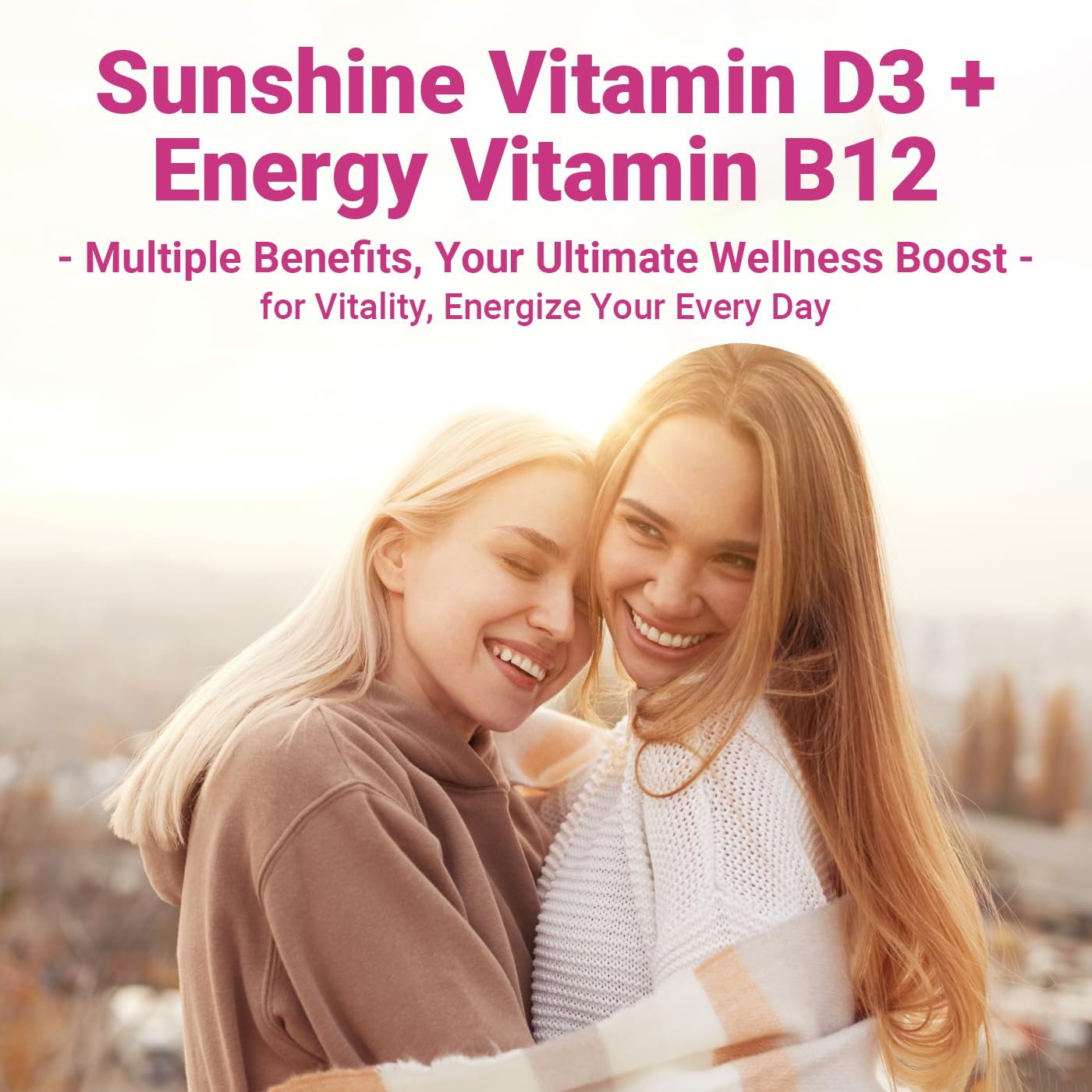 Wiszeen Methyl B12 & Vitamin D Gummies on a table