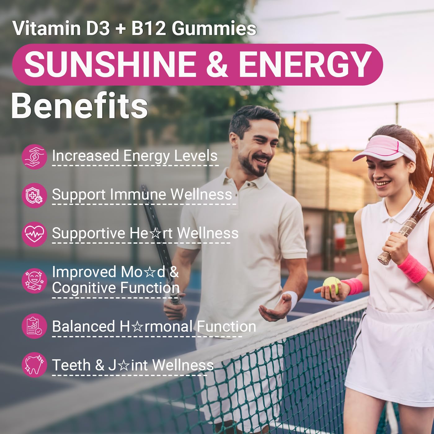 Wiszeen Methyl B12 & Vitamin D Gummies with ingredients